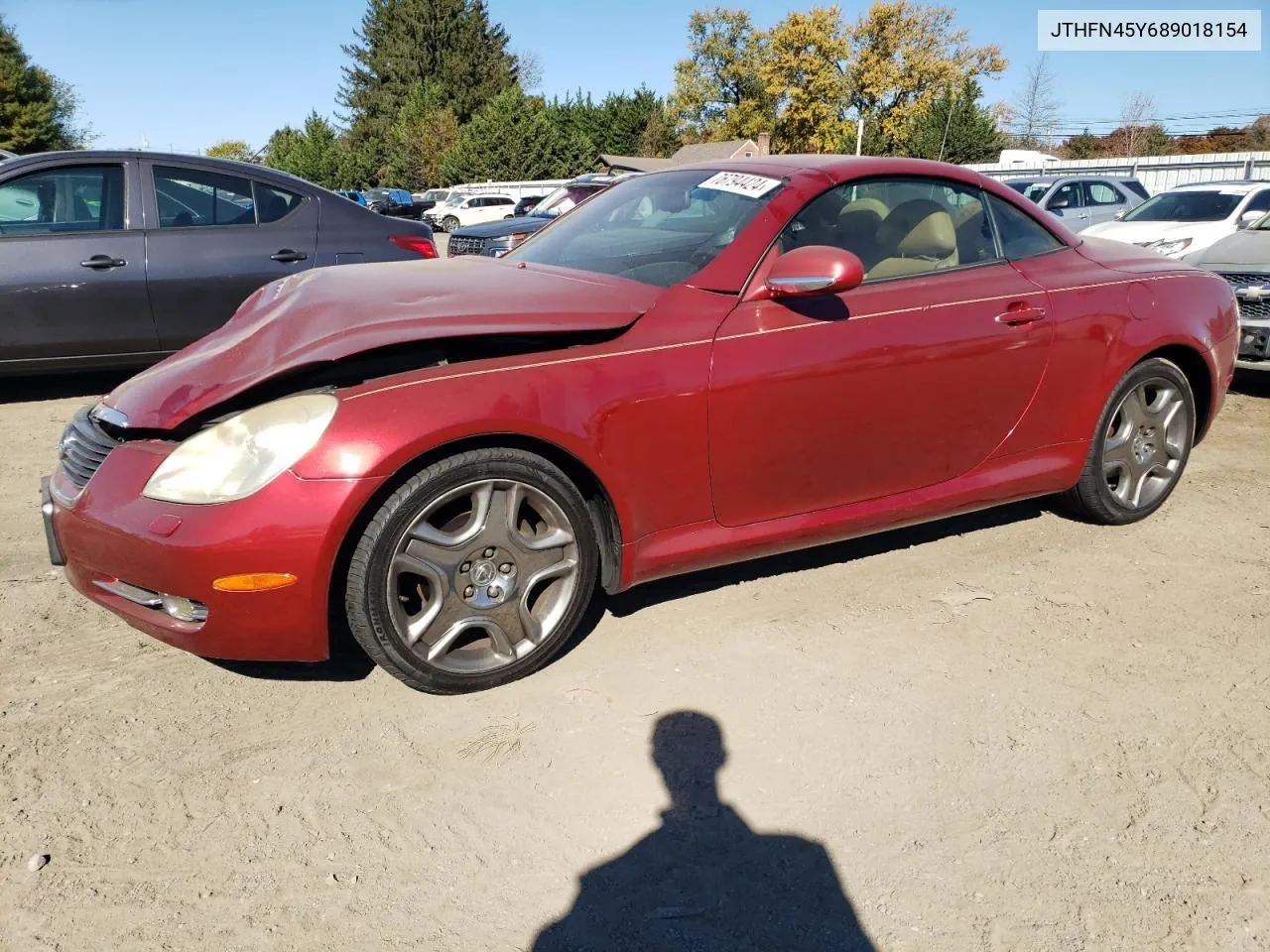 2008 Lexus Sc 430 VIN: JTHFN45Y689018154 Lot: 76794424