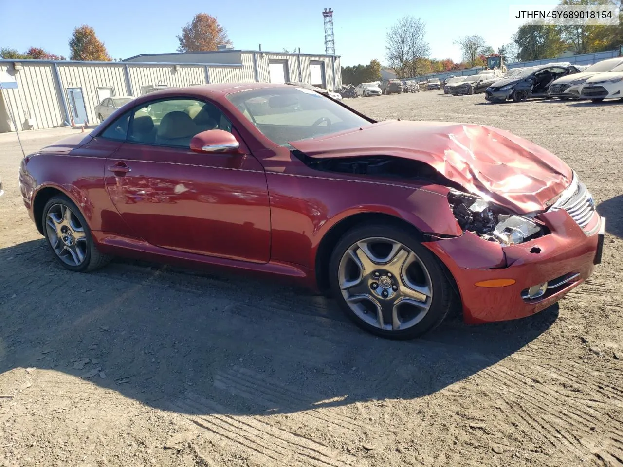 2008 Lexus Sc 430 VIN: JTHFN45Y689018154 Lot: 76794424