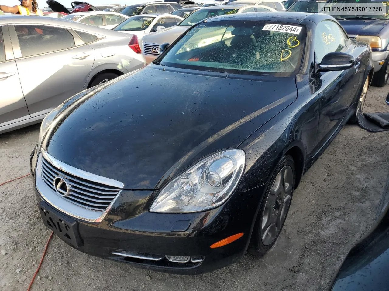 2008 Lexus Sc 430 VIN: JTHFN45Y589017268 Lot: 77182644