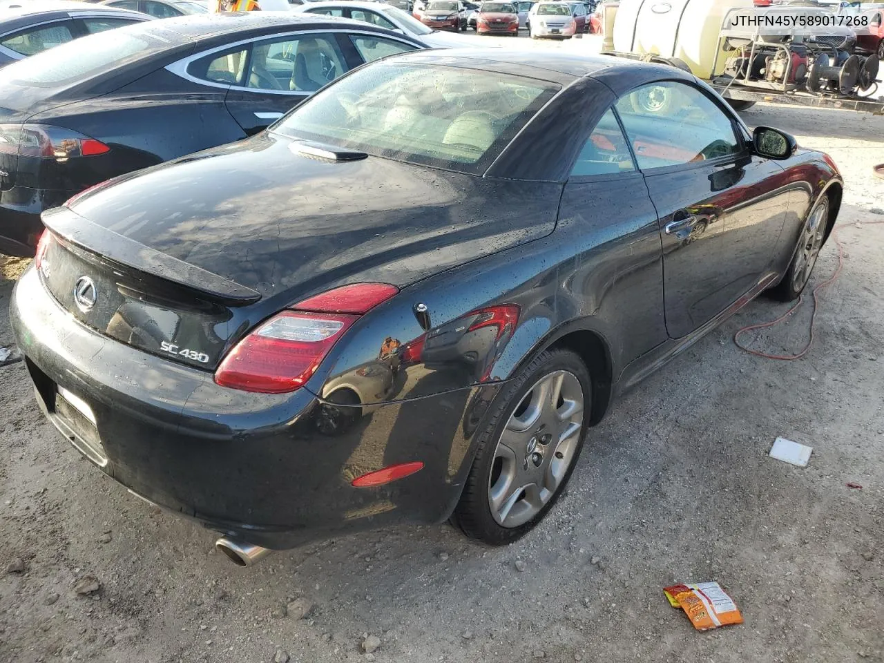 2008 Lexus Sc 430 VIN: JTHFN45Y589017268 Lot: 77182644