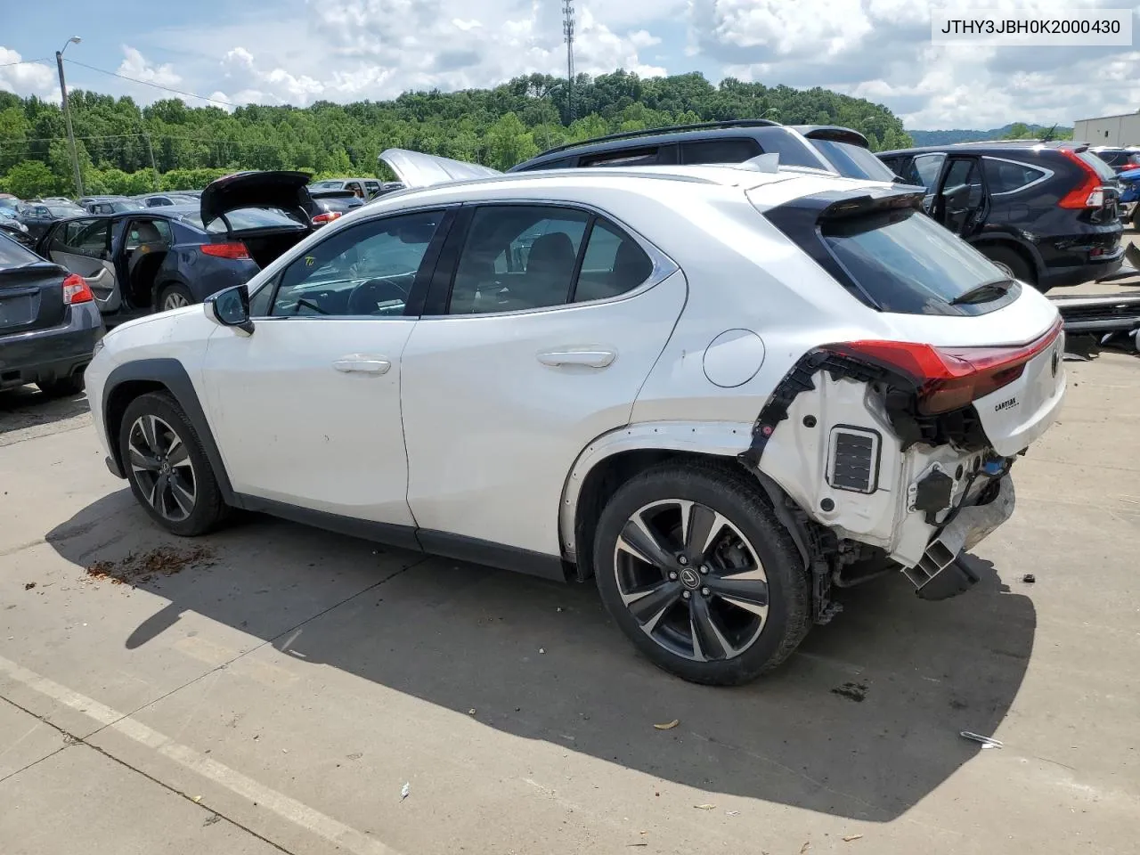 2019 Lexus Ux 200 VIN: JTHY3JBH0K2000430 Lot: 53509454