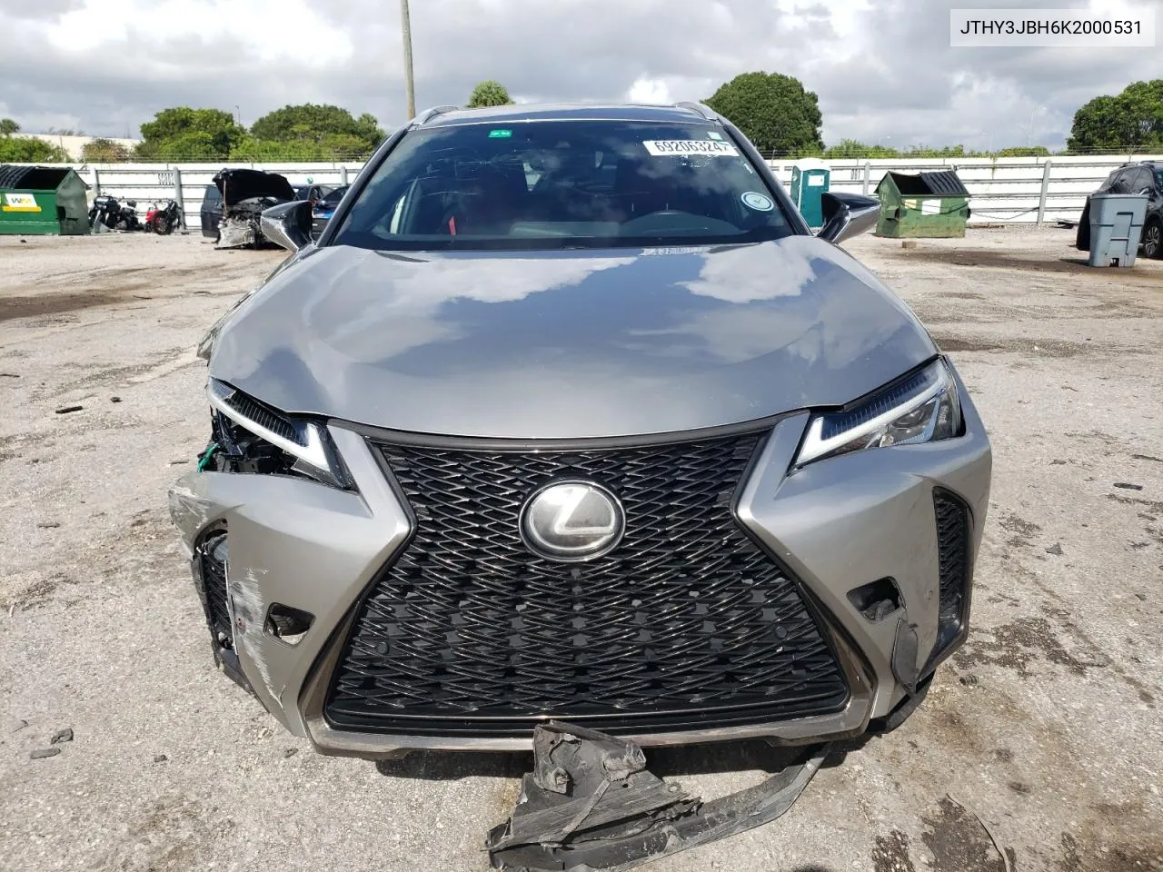 2019 Lexus Ux 200 VIN: JTHY3JBH6K2000531 Lot: 69206324