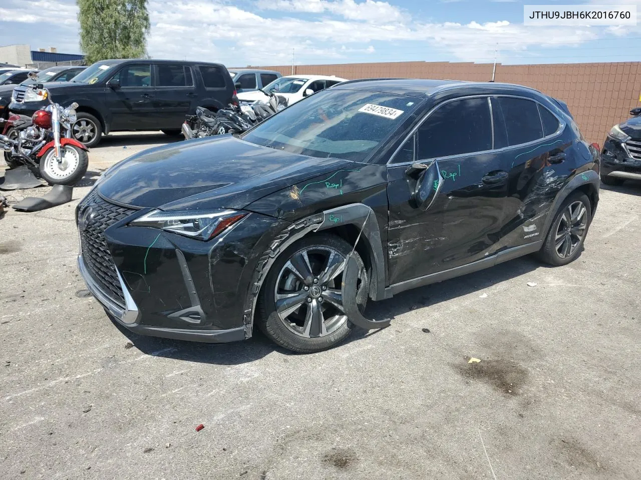 2019 Lexus Ux 250H VIN: JTHU9JBH6K2016760 Lot: 69479834