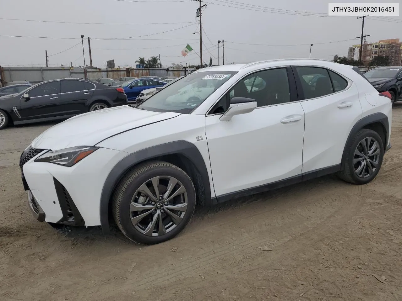 2019 Lexus Ux 200 VIN: JTHY3JBH0K2016451 Lot: 72753434