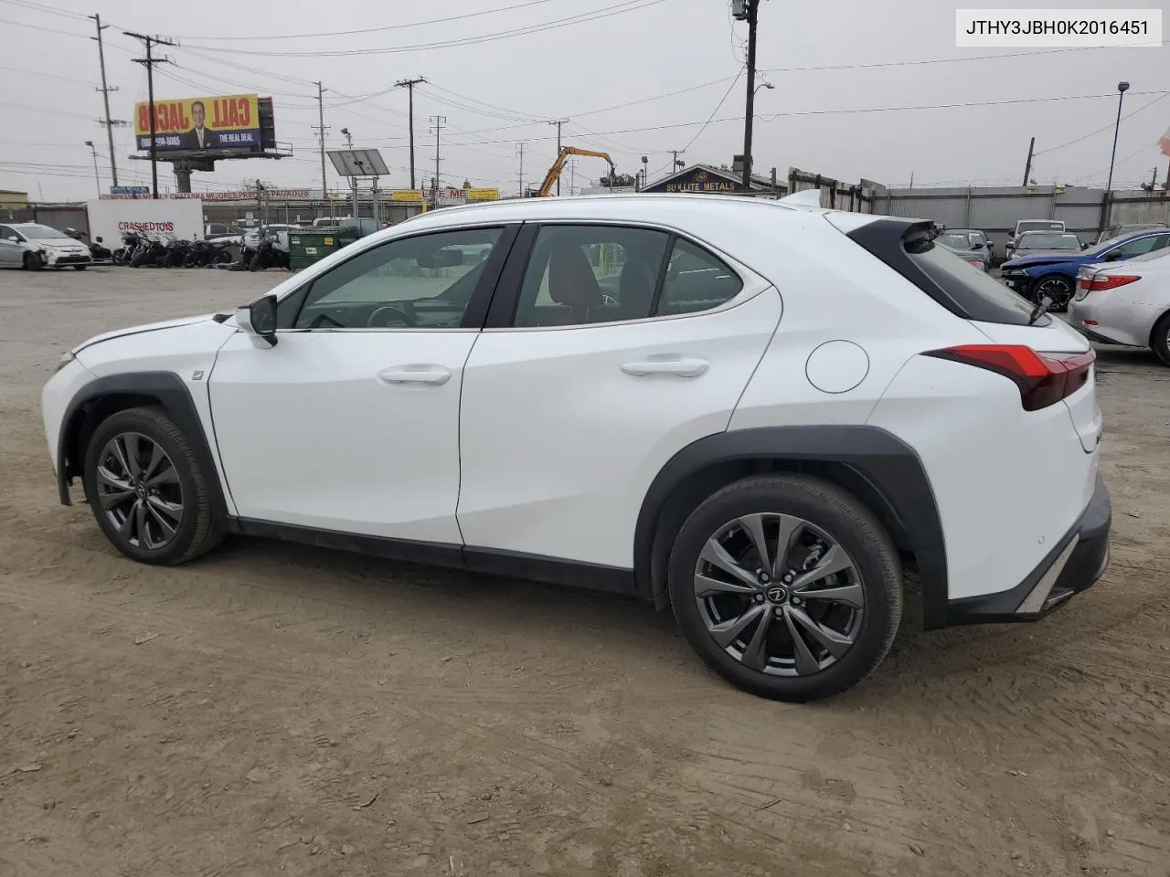 2019 Lexus Ux 200 VIN: JTHY3JBH0K2016451 Lot: 72753434