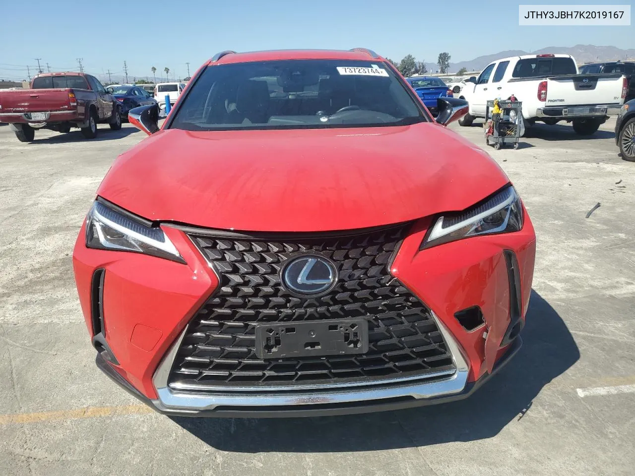 2019 Lexus Ux 200 VIN: JTHY3JBH7K2019167 Lot: 73723744