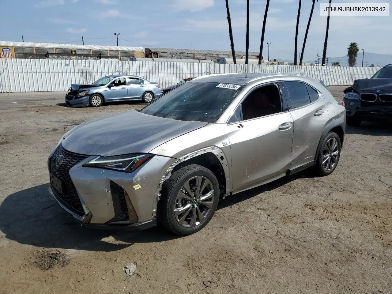 2019 Lexus Ux 250H VIN: JTHU9JBH8K2013942 Lot: 74622654