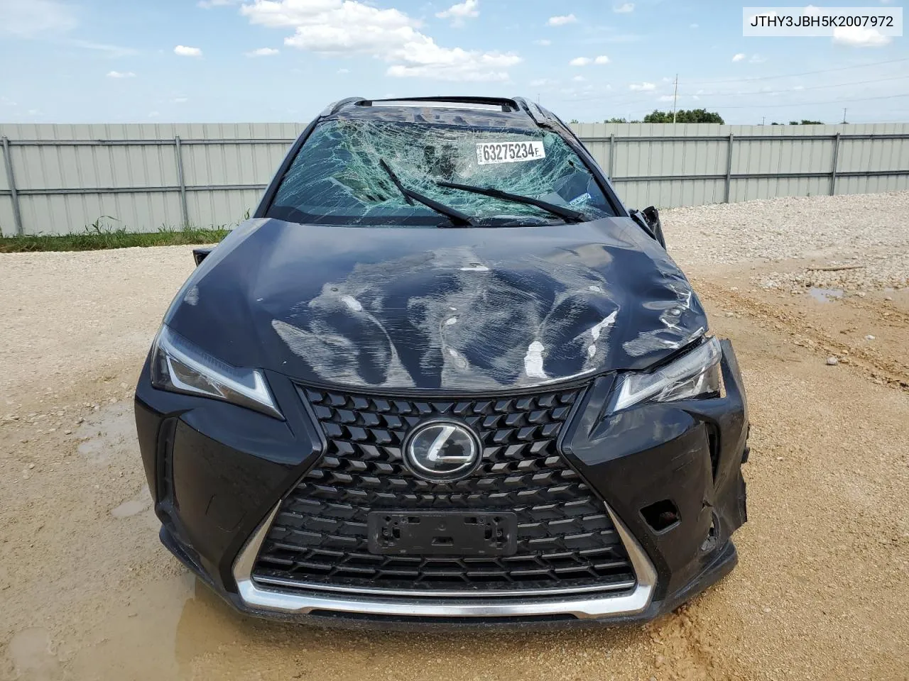 2019 Lexus Ux 200 VIN: JTHY3JBH5K2007972 Lot: 74639874