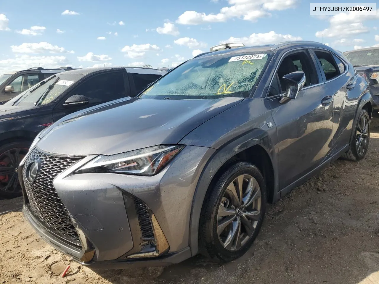 2019 Lexus Ux 200 VIN: JTHY3JBH7K2006497 Lot: 75122074