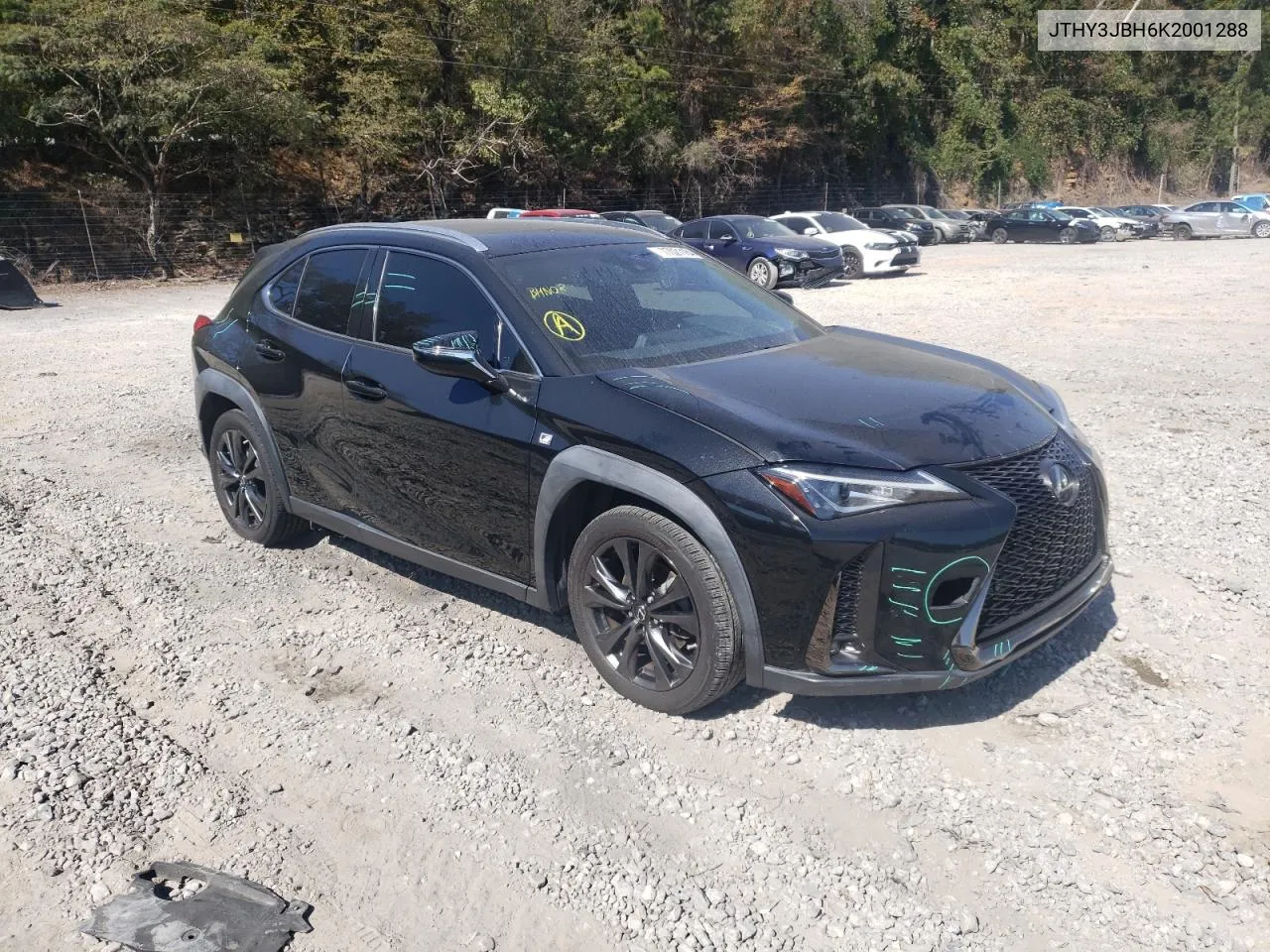 2019 Lexus Ux 200 VIN: JTHY3JBH6K2001288 Lot: 77021184