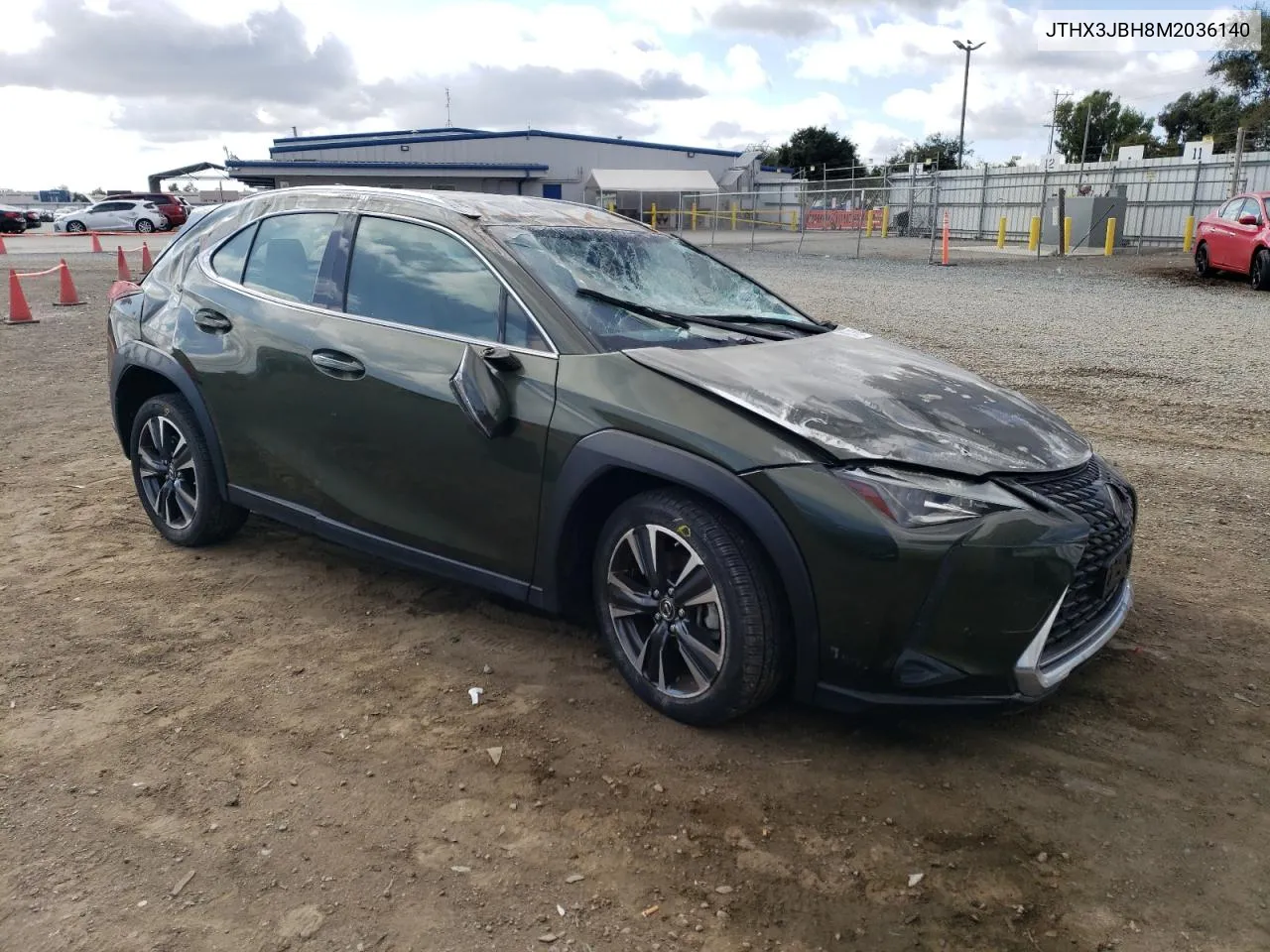 JTHX3JBH8M2036140 2021 Lexus Ux 200