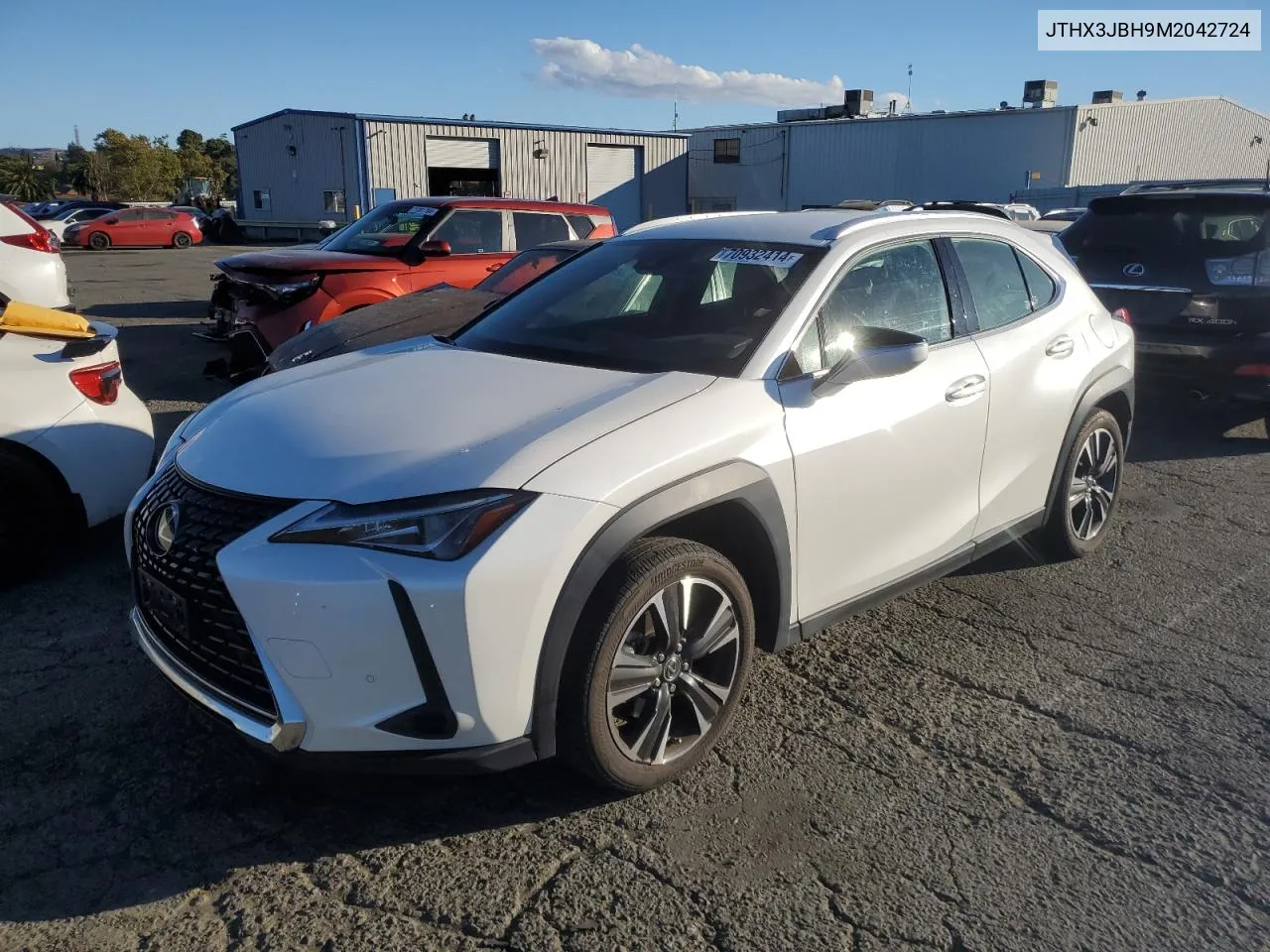 2021 Lexus Ux 200 VIN: JTHX3JBH9M2042724 Lot: 70932414