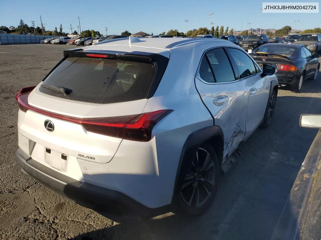 2021 Lexus Ux 200 VIN: JTHX3JBH9M2042724 Lot: 70932414