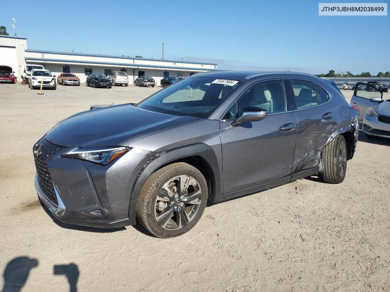 2021 Lexus Ux 200 VIN: JTHP3JBH8M2038499 Lot: 73467984