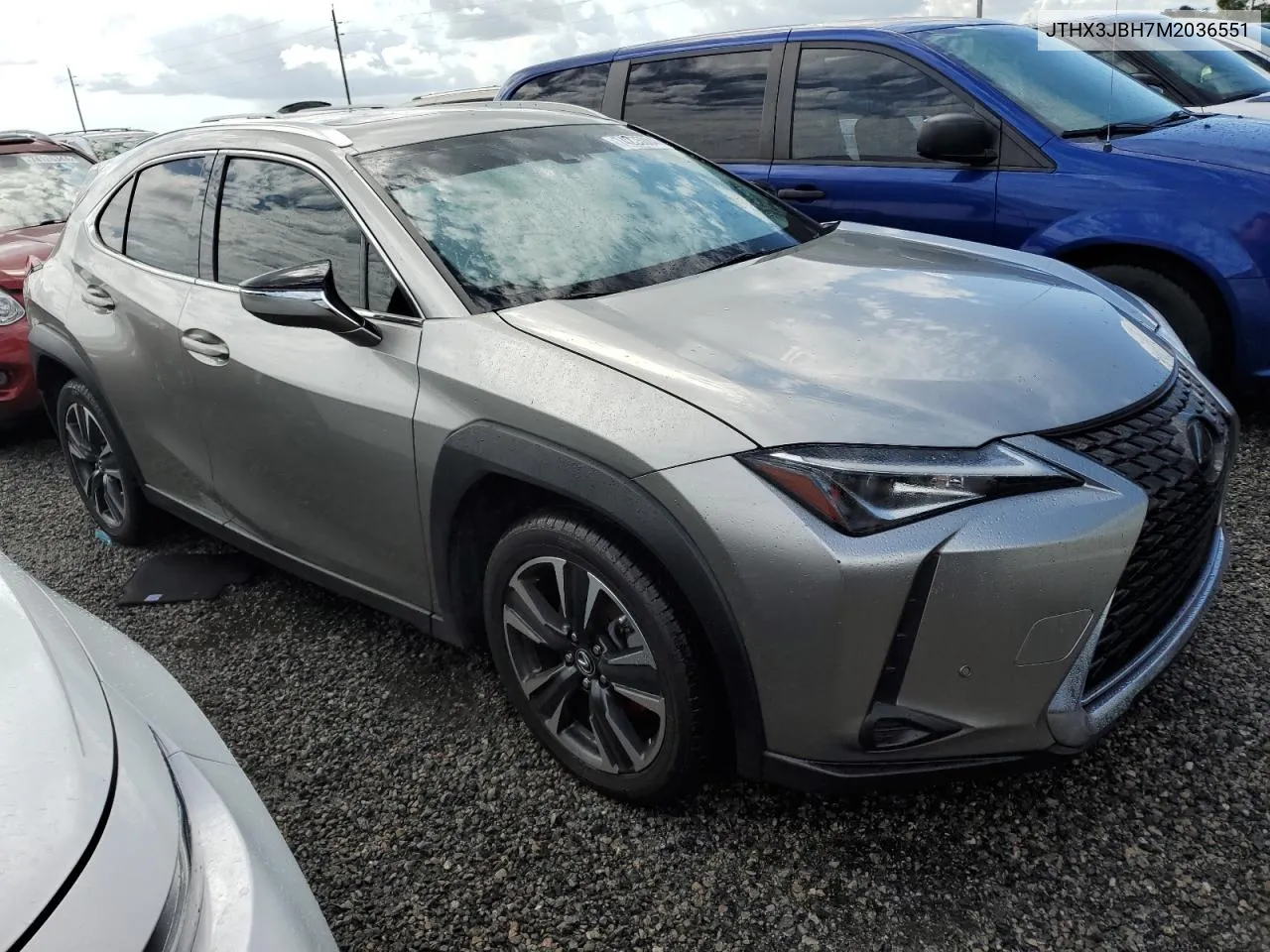 2021 Lexus Ux 200 VIN: JTHX3JBH7M2036551 Lot: 74235084