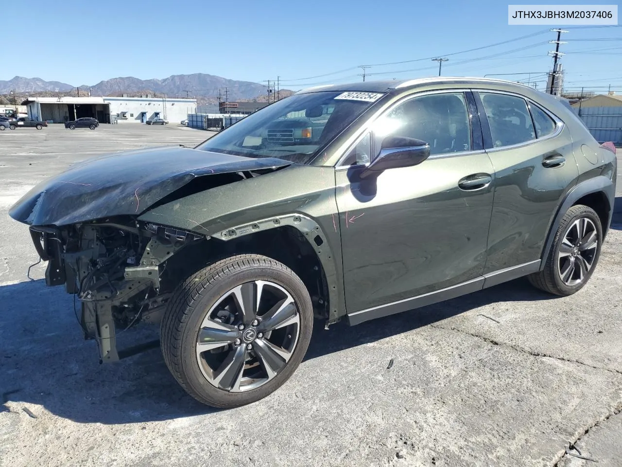 2021 Lexus Ux 200 VIN: JTHX3JBH3M2037406 Lot: 79732254