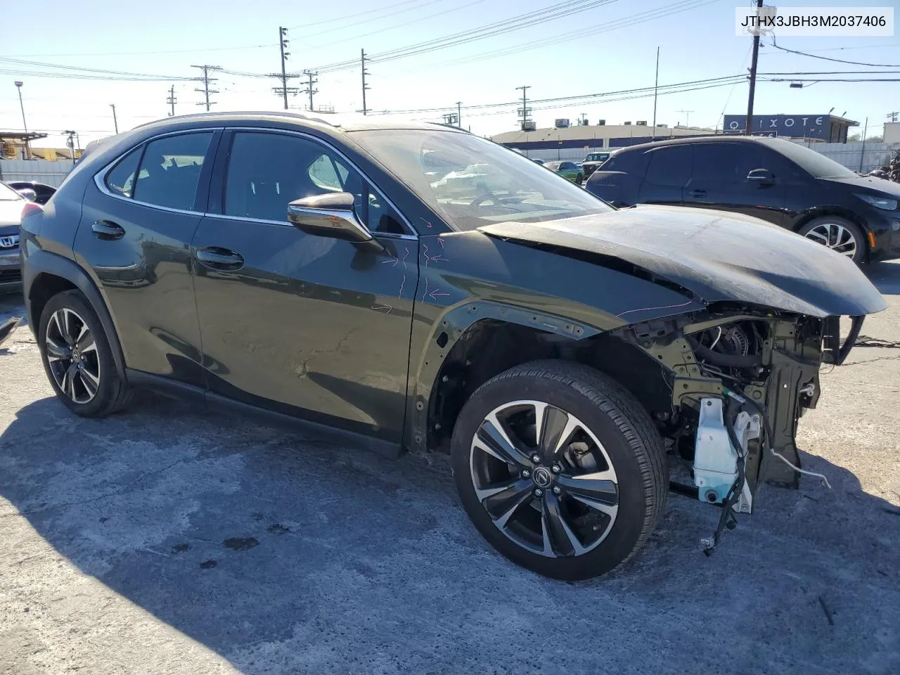 2021 Lexus Ux 200 VIN: JTHX3JBH3M2037406 Lot: 79732254