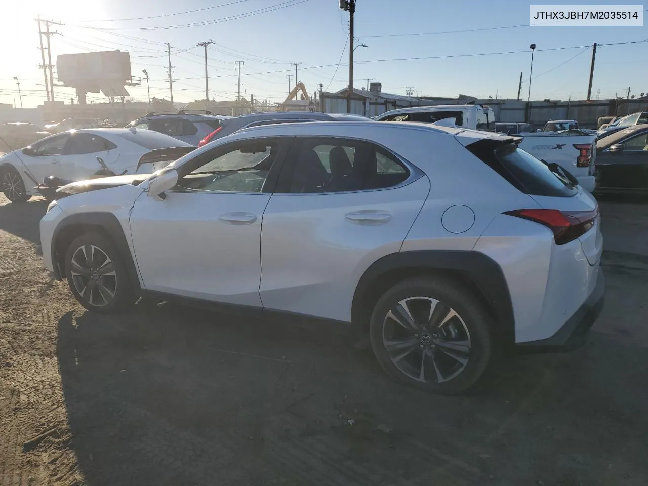 2021 Lexus Ux 200 VIN: JTHX3JBH7M2035514 Lot: 80696914