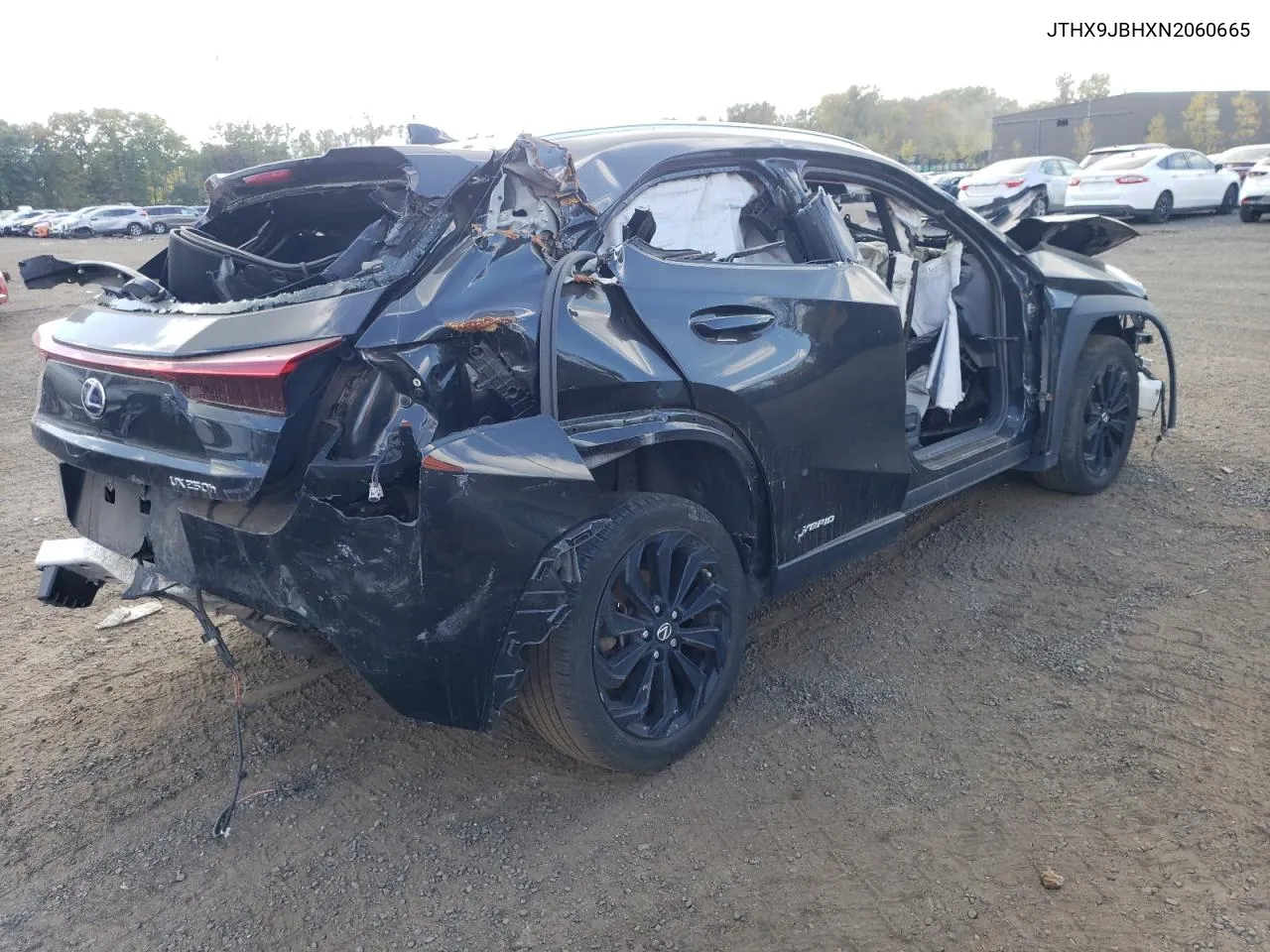 2022 Lexus Ux 250H Base VIN: JTHX9JBHXN2060665 Lot: 72070644