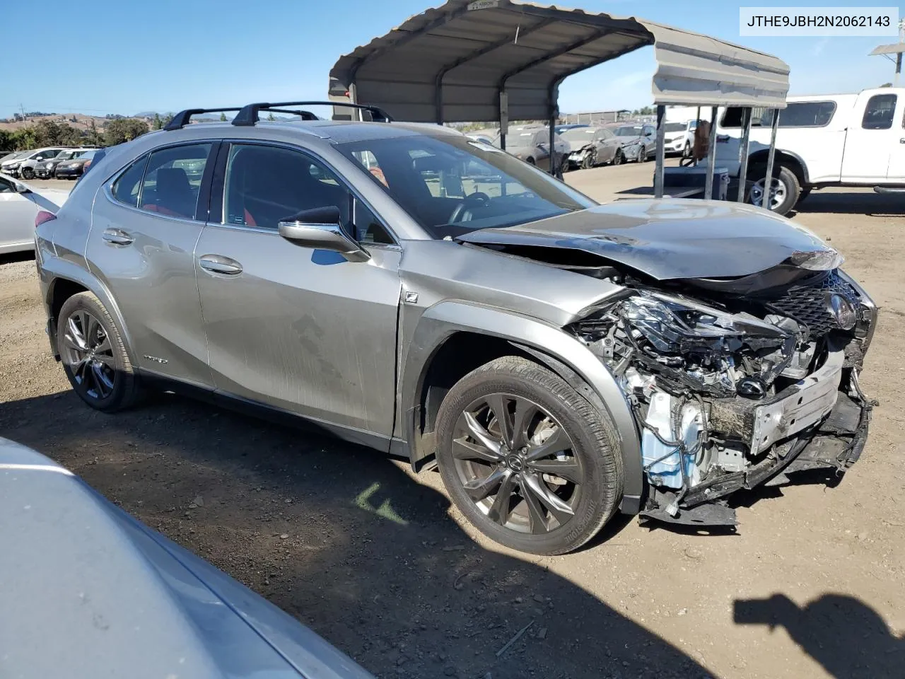 2022 Lexus Ux 250H Base VIN: JTHE9JBH2N2062143 Lot: 77345634