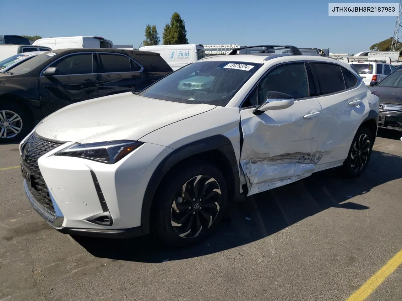 2024 Lexus Ux 250H Base VIN: JTHX6JBH3R2187983 Lot: 73429324