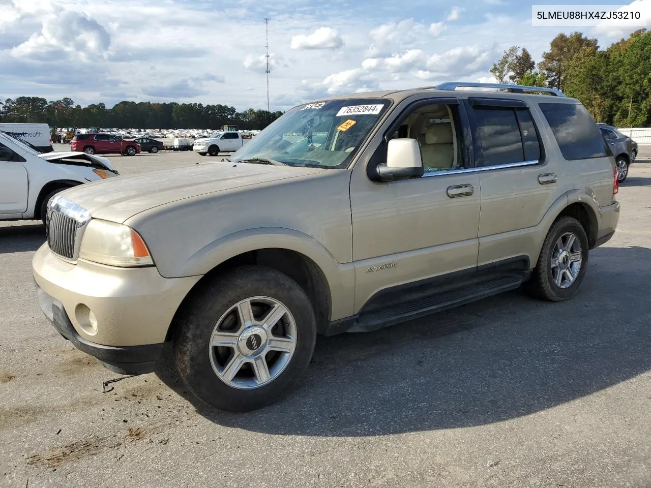 2004 Lincoln Aviator VIN: 5LMEU88HX4ZJ53210 Lot: 76352844