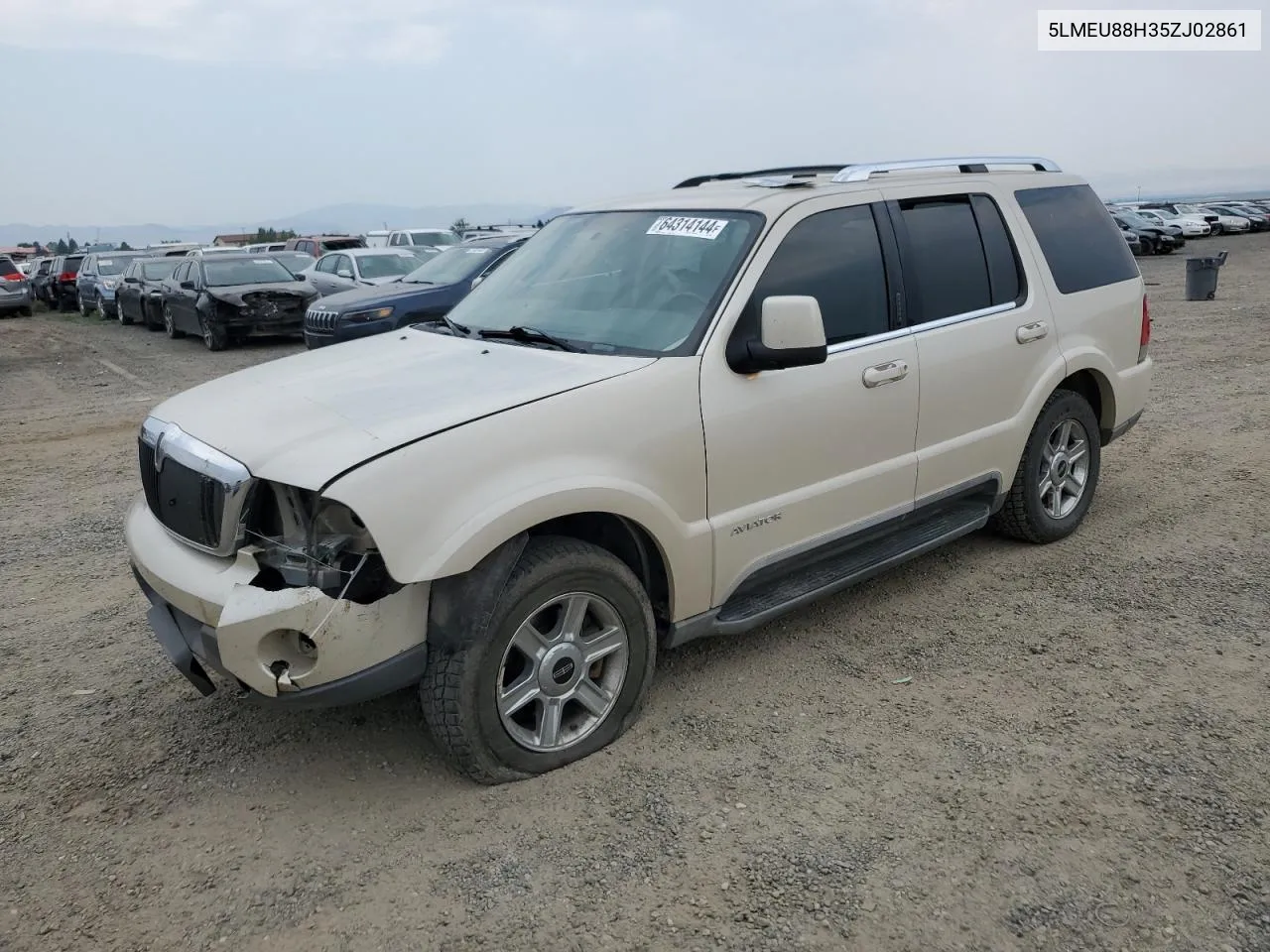 2005 Lincoln Aviator VIN: 5LMEU88H35ZJ02861 Lot: 64314144