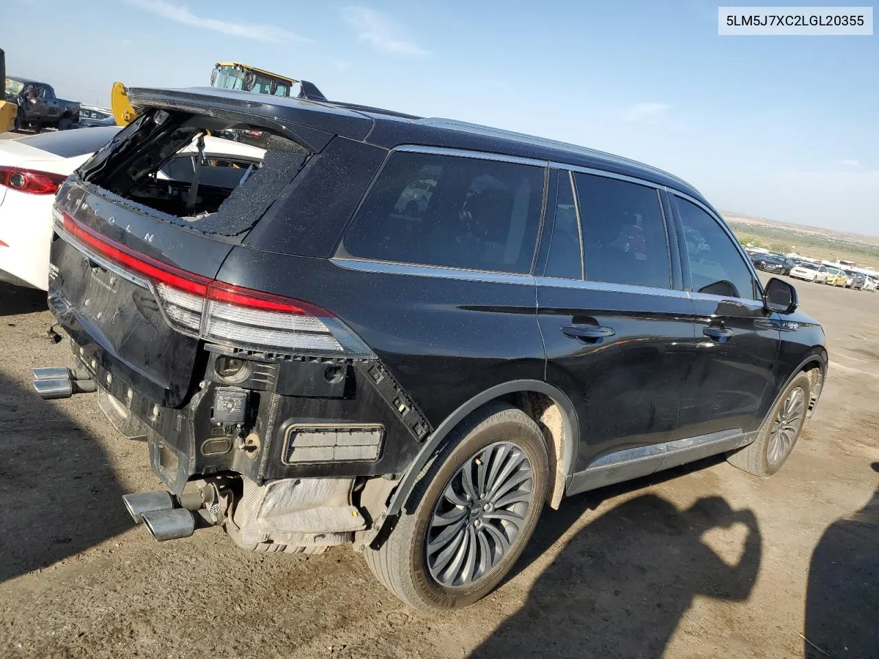 5LM5J7XC2LGL20355 2020 Lincoln Aviator Reserve