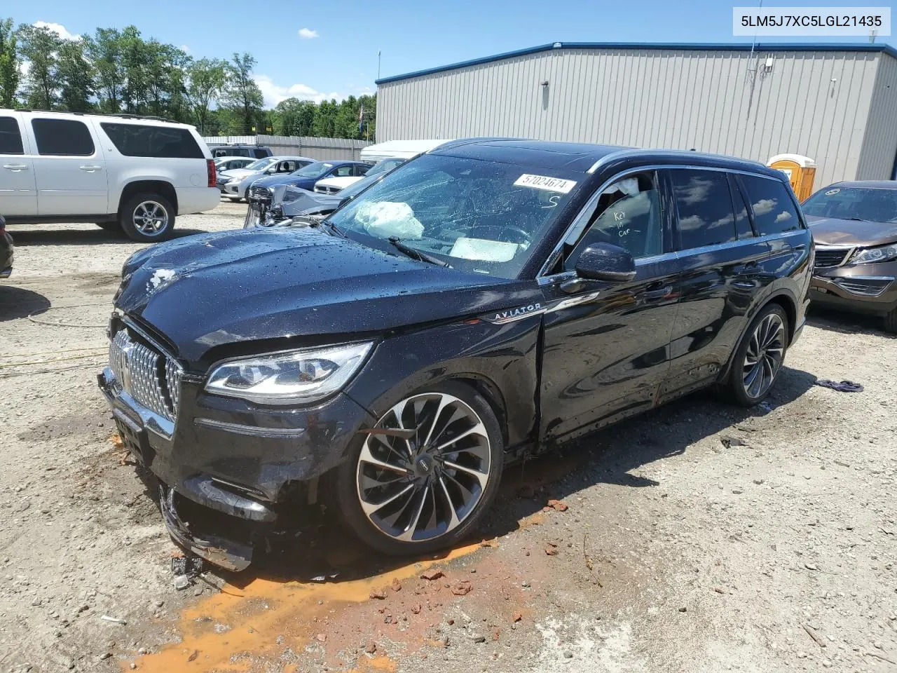 2020 Lincoln Aviator Reserve VIN: 5LM5J7XC5LGL21435 Lot: 57024674