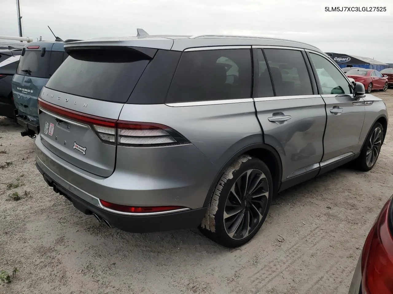 2020 Lincoln Aviator Reserve VIN: 5LM5J7XC3LGL27525 Lot: 75064494