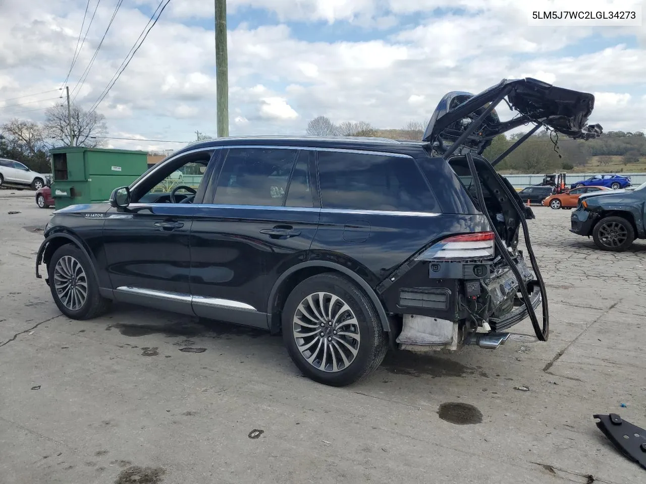 2020 Lincoln Aviator Reserve VIN: 5LM5J7WC2LGL34273 Lot: 80732234