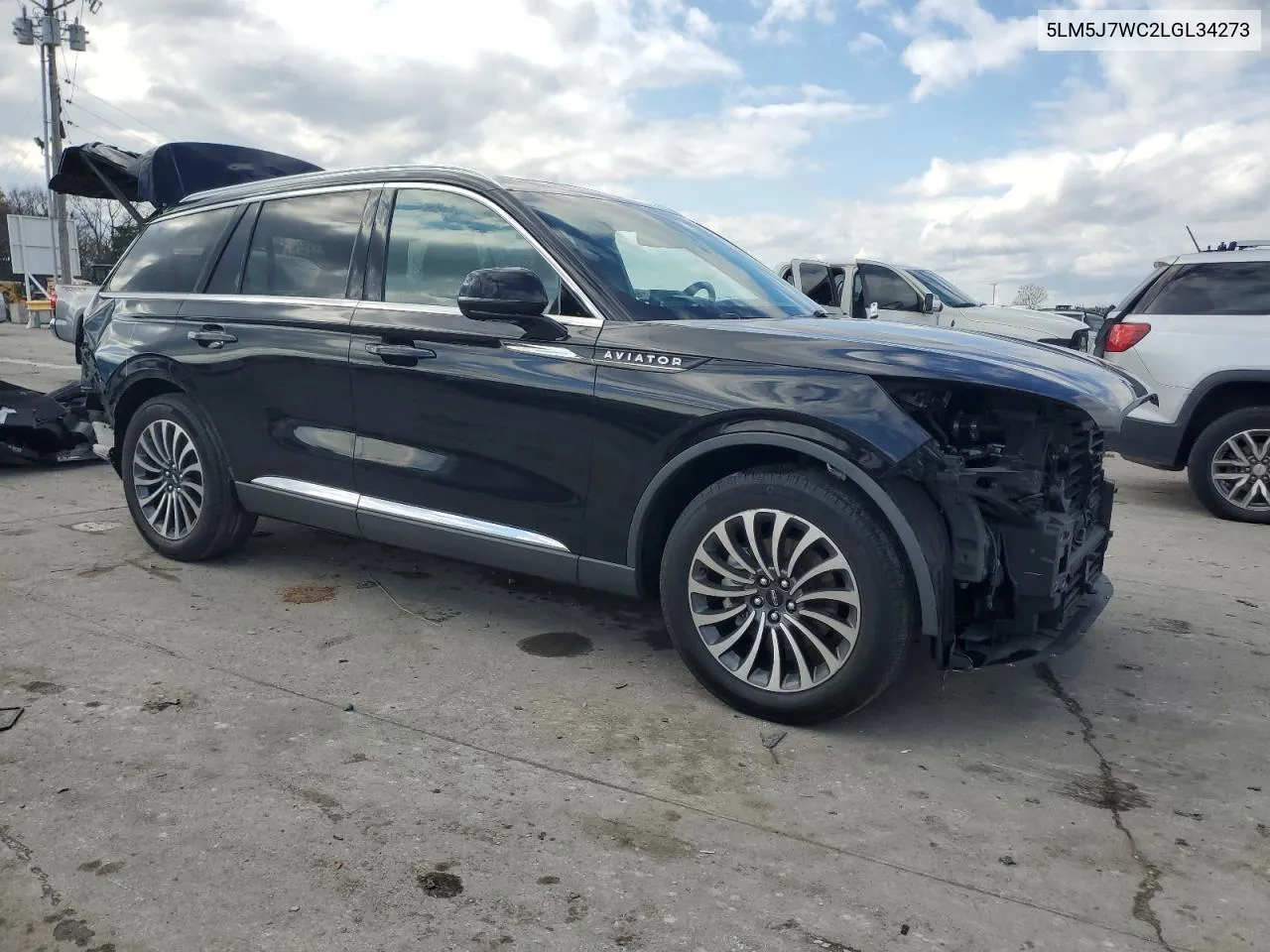 2020 Lincoln Aviator Reserve VIN: 5LM5J7WC2LGL34273 Lot: 80732234