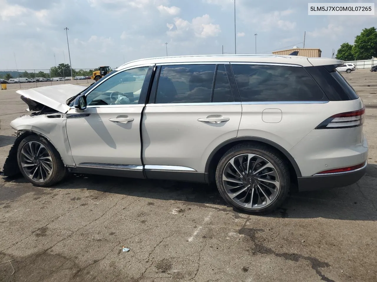 2021 Lincoln Aviator Reserve VIN: 5LM5J7XC0MGL07265 Lot: 60081754