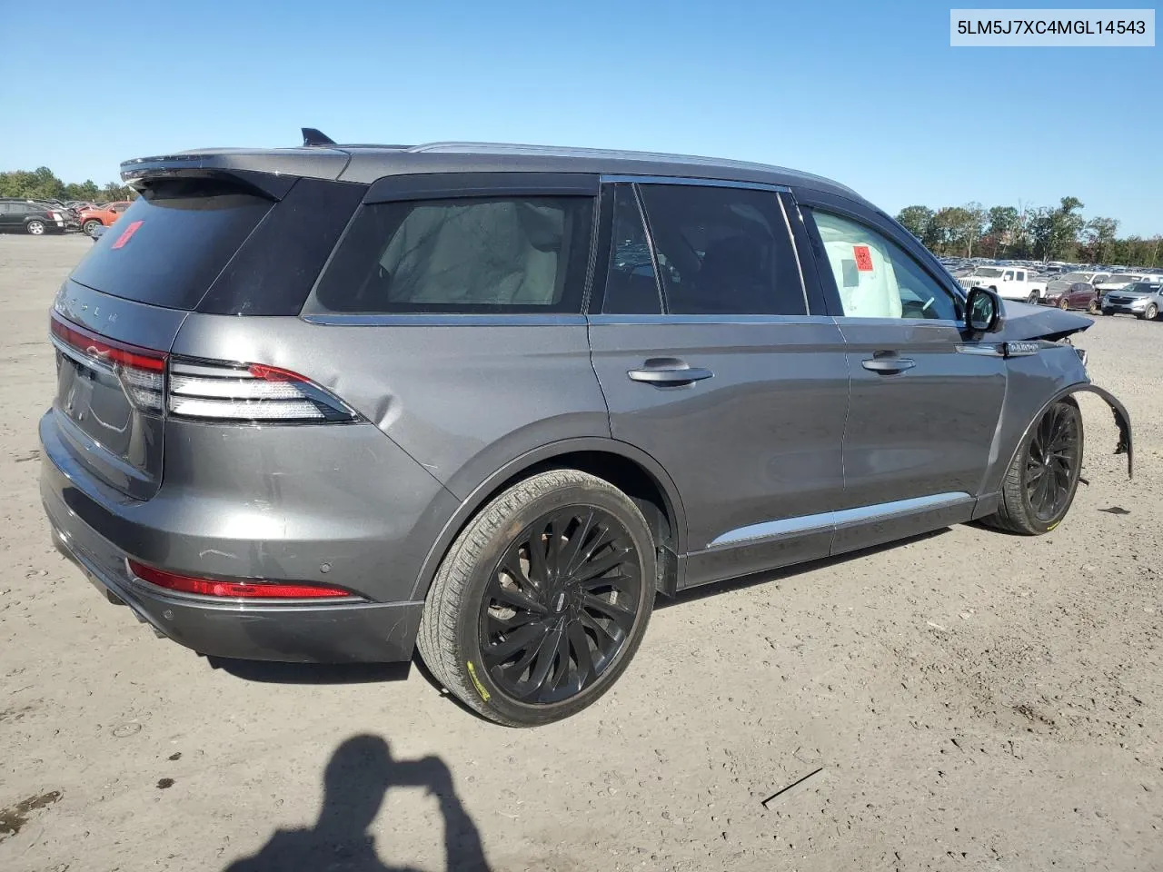 2021 Lincoln Aviator Reserve VIN: 5LM5J7XC4MGL14543 Lot: 75337884