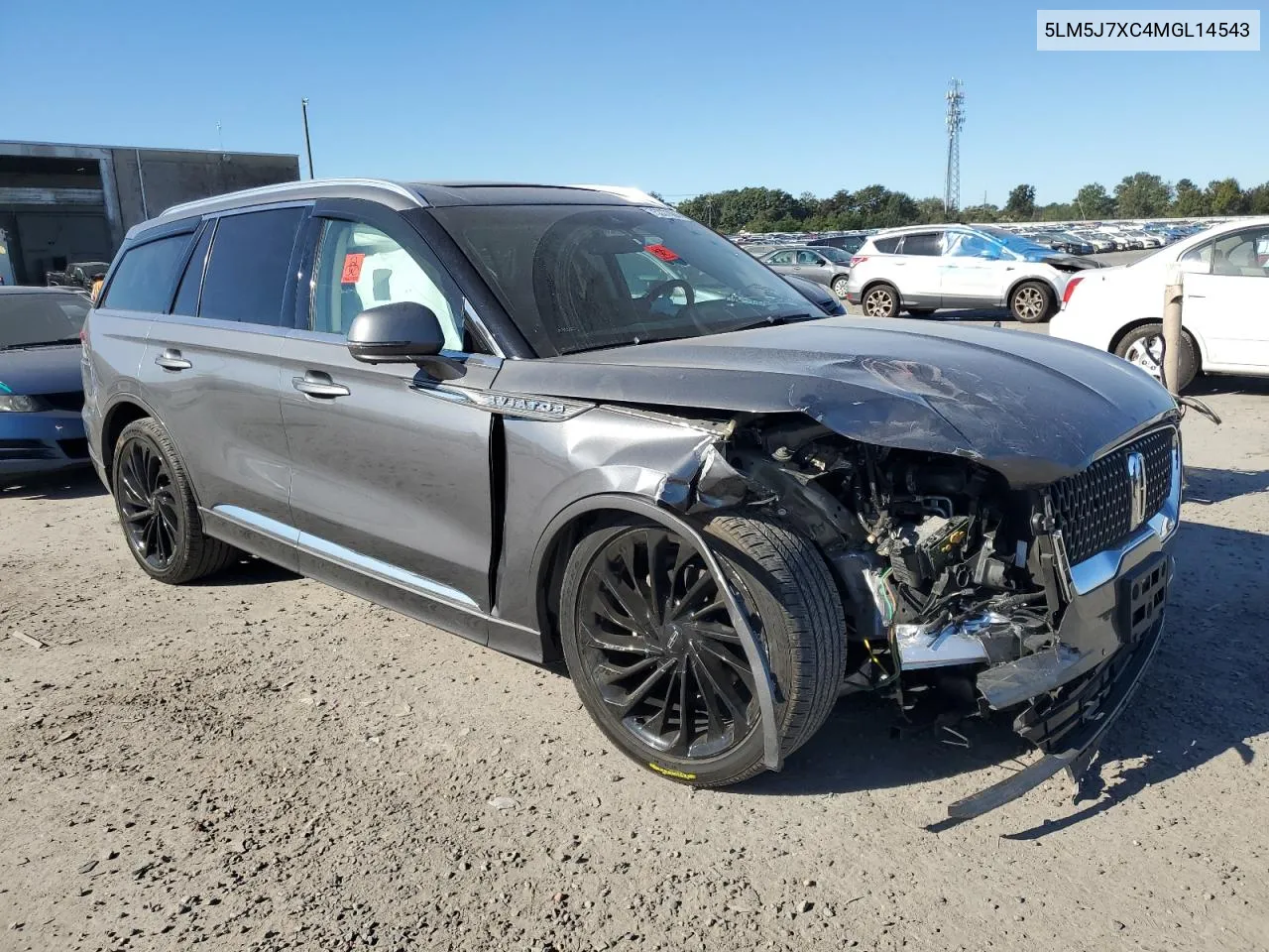 2021 Lincoln Aviator Reserve VIN: 5LM5J7XC4MGL14543 Lot: 75337884