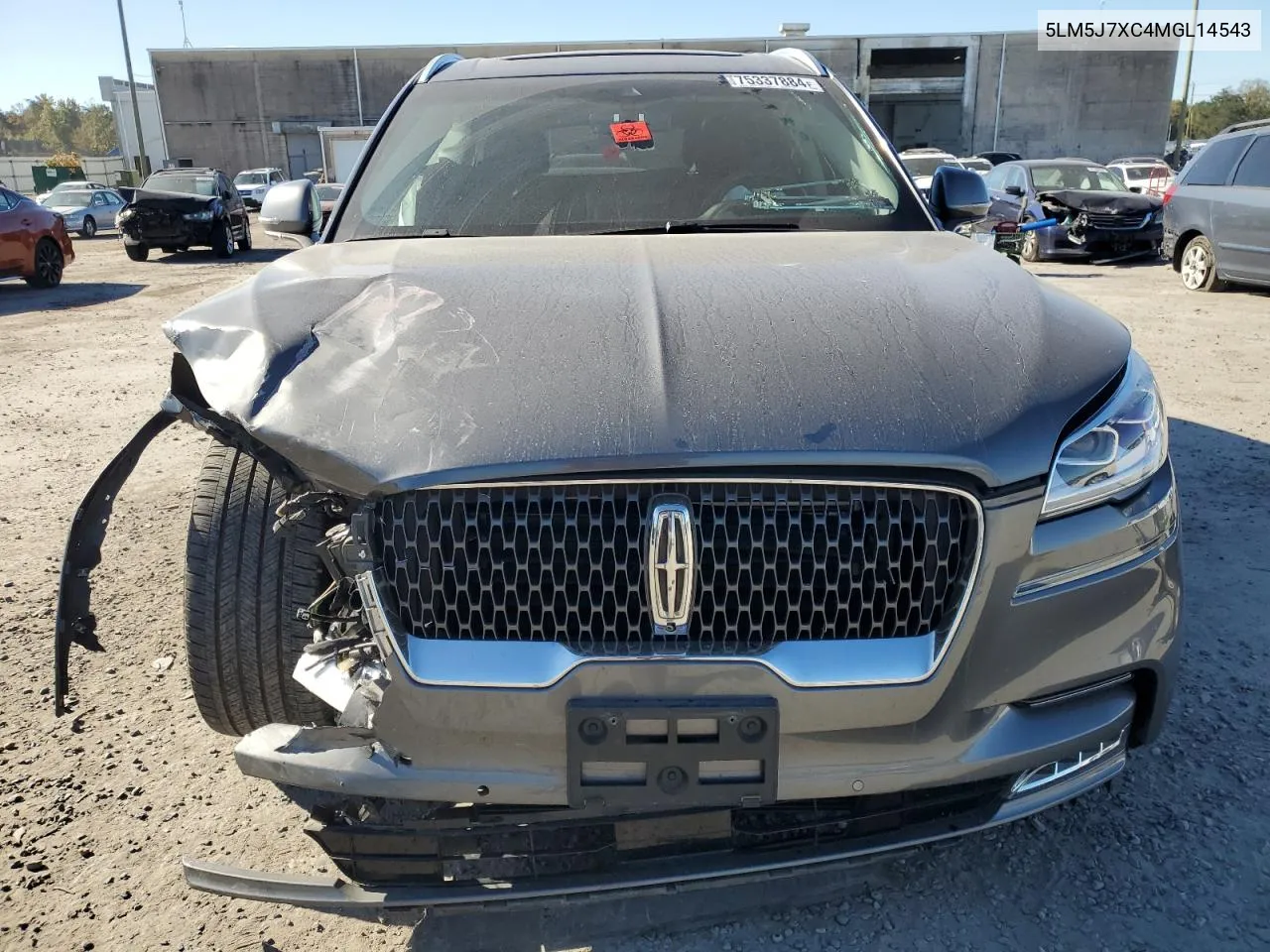 2021 Lincoln Aviator Reserve VIN: 5LM5J7XC4MGL14543 Lot: 75337884