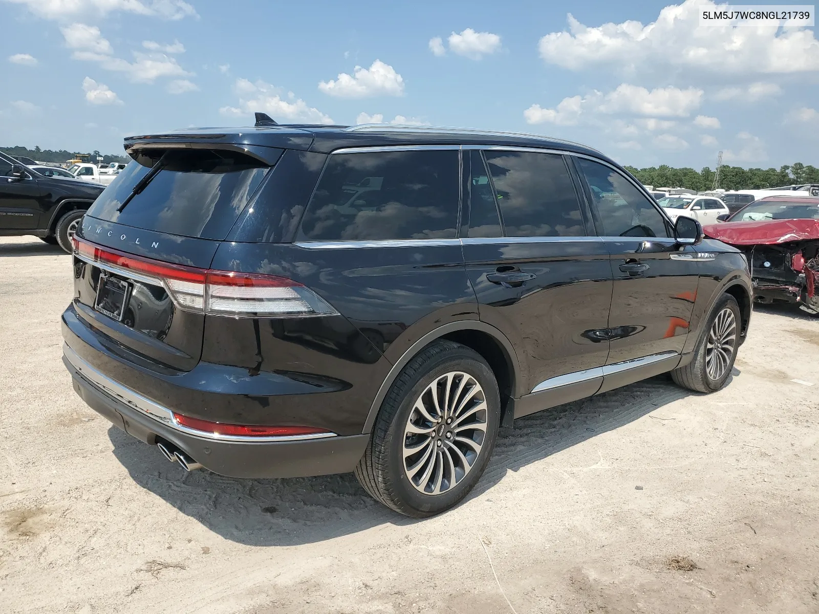 2022 Lincoln Aviator Reserve VIN: 5LM5J7WC8NGL21739 Lot: 66739934