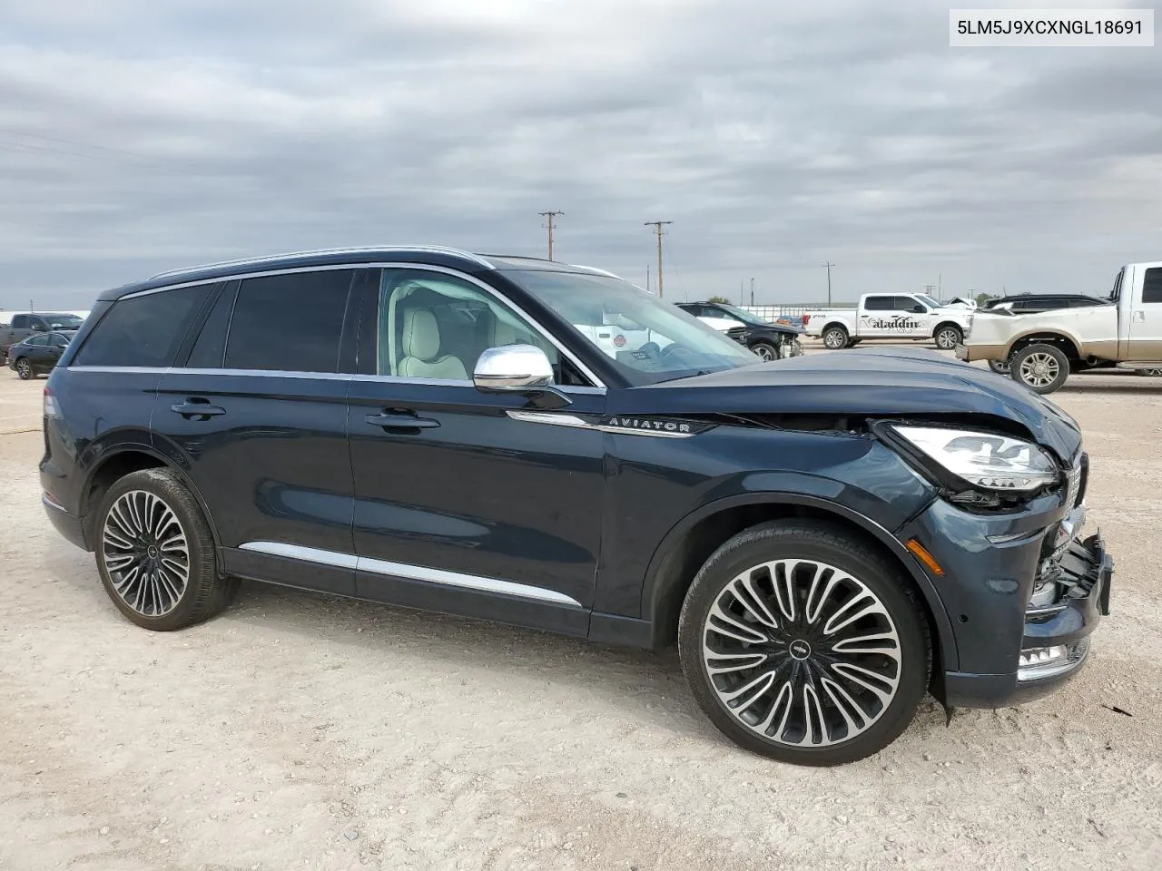 2022 Lincoln Aviator Black Label VIN: 5LM5J9XCXNGL18691 Lot: 69586044