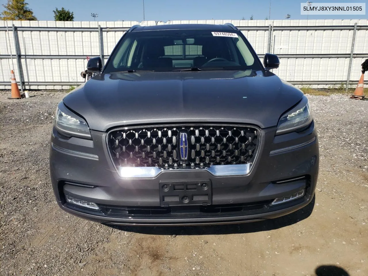 2022 Lincoln Aviator Grand Touring VIN: 5LMYJ8XY3NNL01505 Lot: 69748594