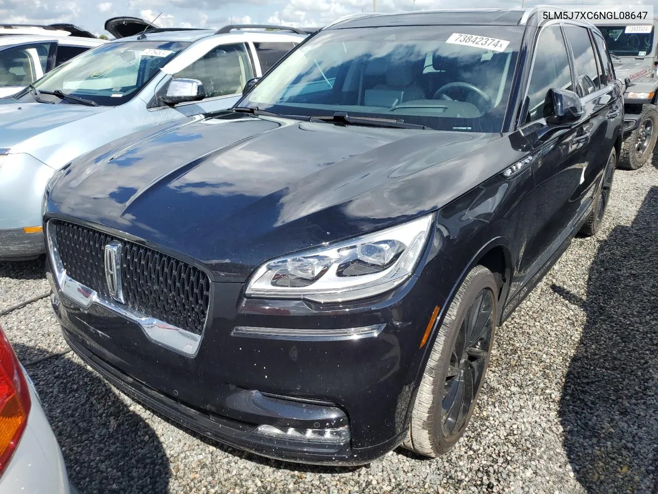 2022 Lincoln Aviator Reserve VIN: 5LM5J7XC6NGL08647 Lot: 73842374