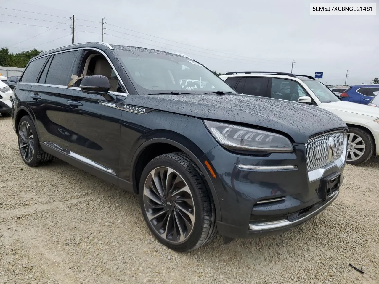 2022 Lincoln Aviator Reserve VIN: 5LM5J7XC8NGL21481 Lot: 74690074