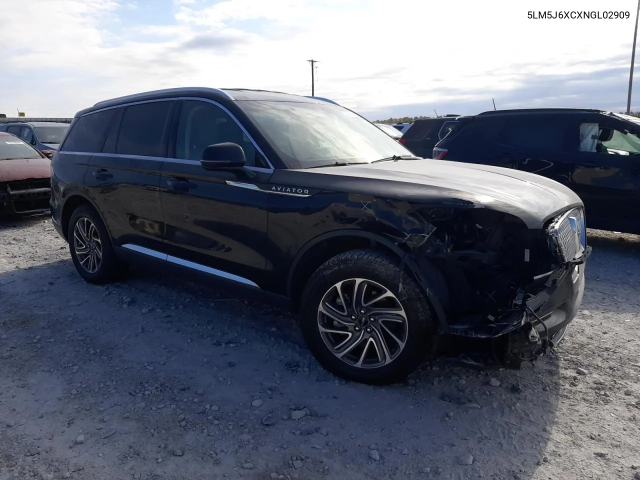 2022 Lincoln Aviator VIN: 5LM5J6XCXNGL02909 Lot: 75896074