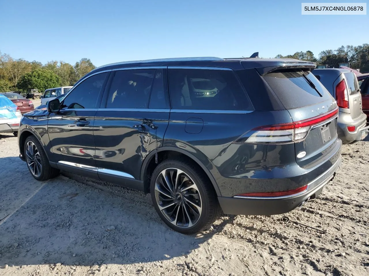 2022 Lincoln Aviator Reserve VIN: 5LM5J7XC4NGL06878 Lot: 76253204