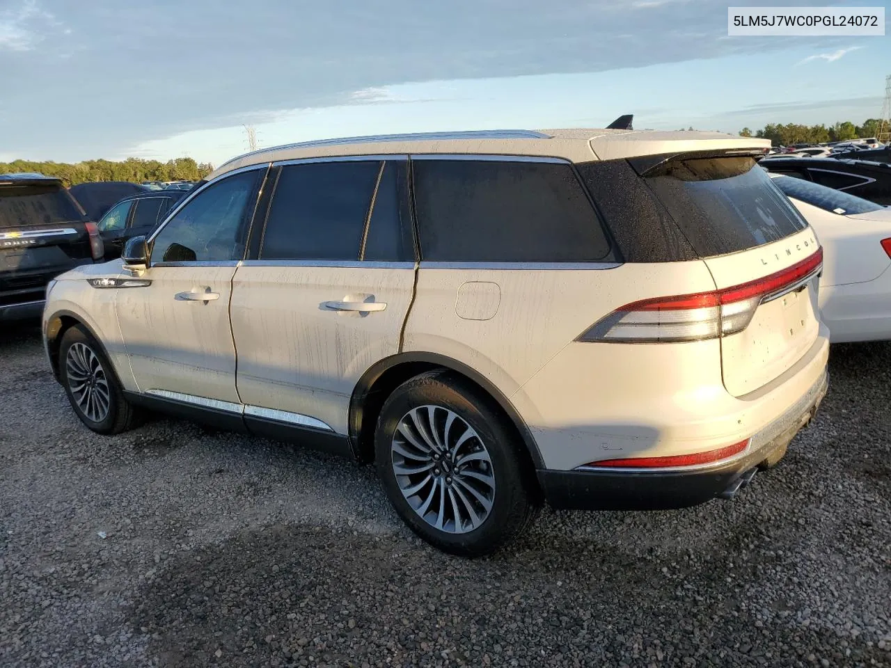 2023 Lincoln Aviator Reserve VIN: 5LM5J7WC0PGL24072 Lot: 74146554