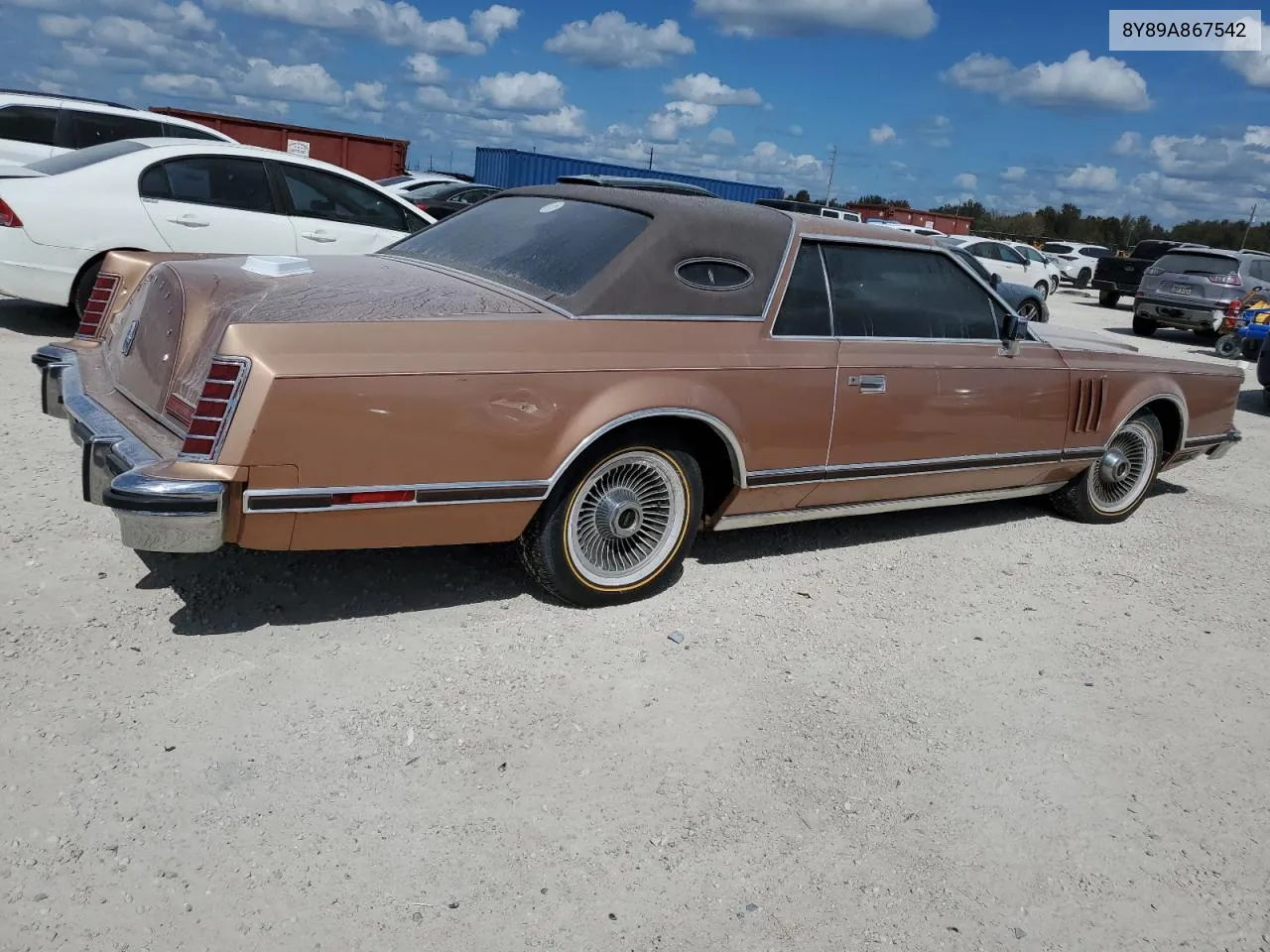 1978 Lincoln Continenta VIN: 8Y89A867542 Lot: 74986584