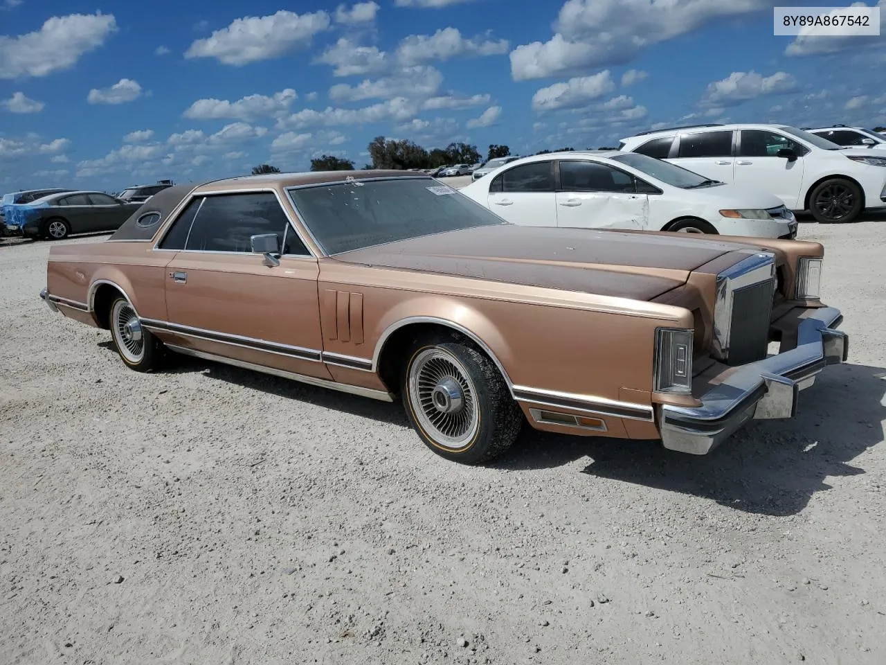 1978 Lincoln Continenta VIN: 8Y89A867542 Lot: 74986584