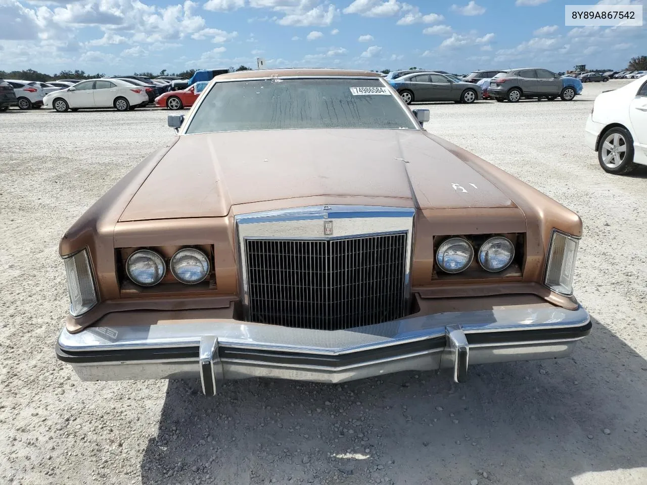 1978 Lincoln Continenta VIN: 8Y89A867542 Lot: 74986584