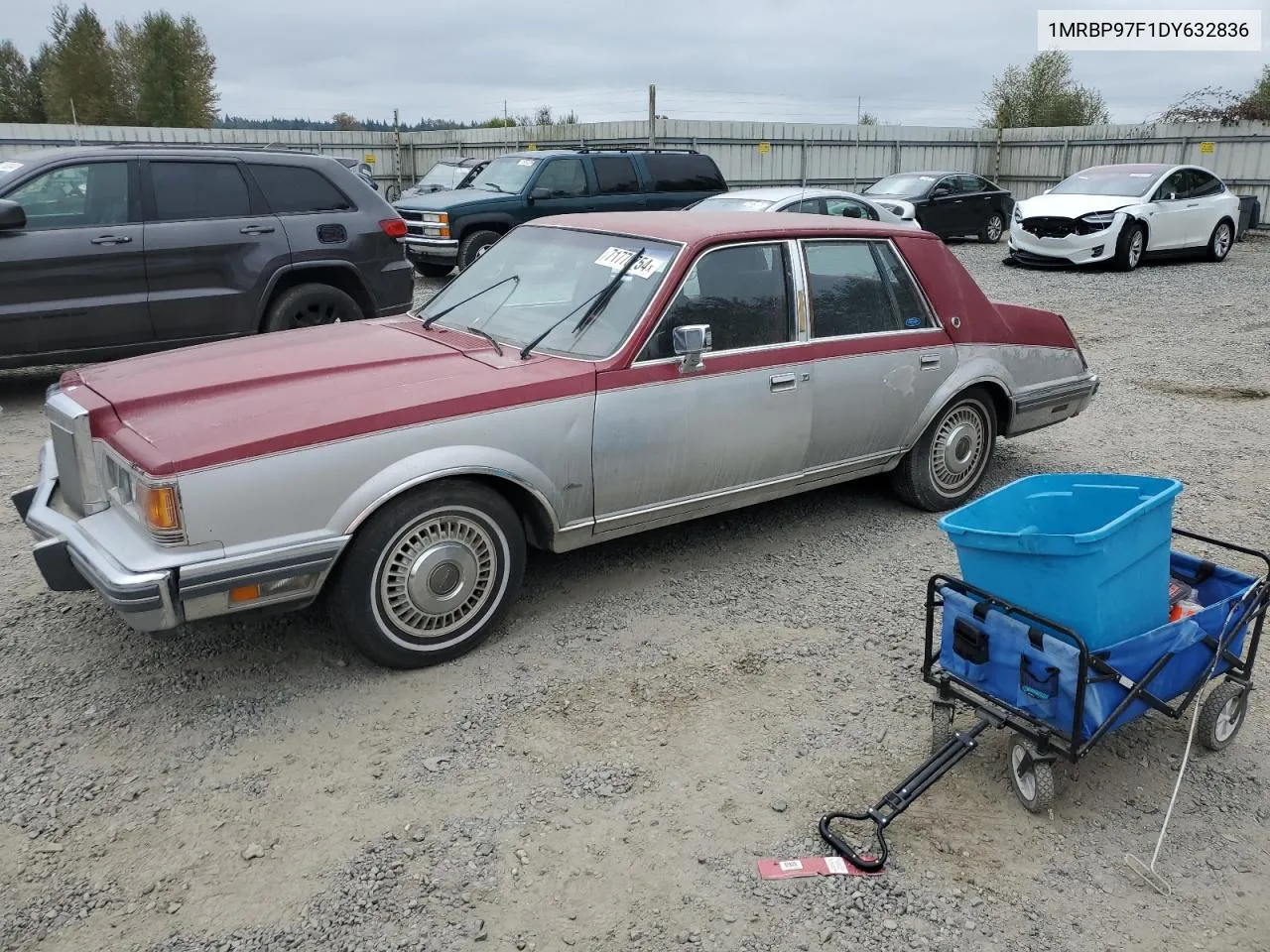 1983 Lincoln Continental VIN: 1MRBP97F1DY632836 Lot: 71770754