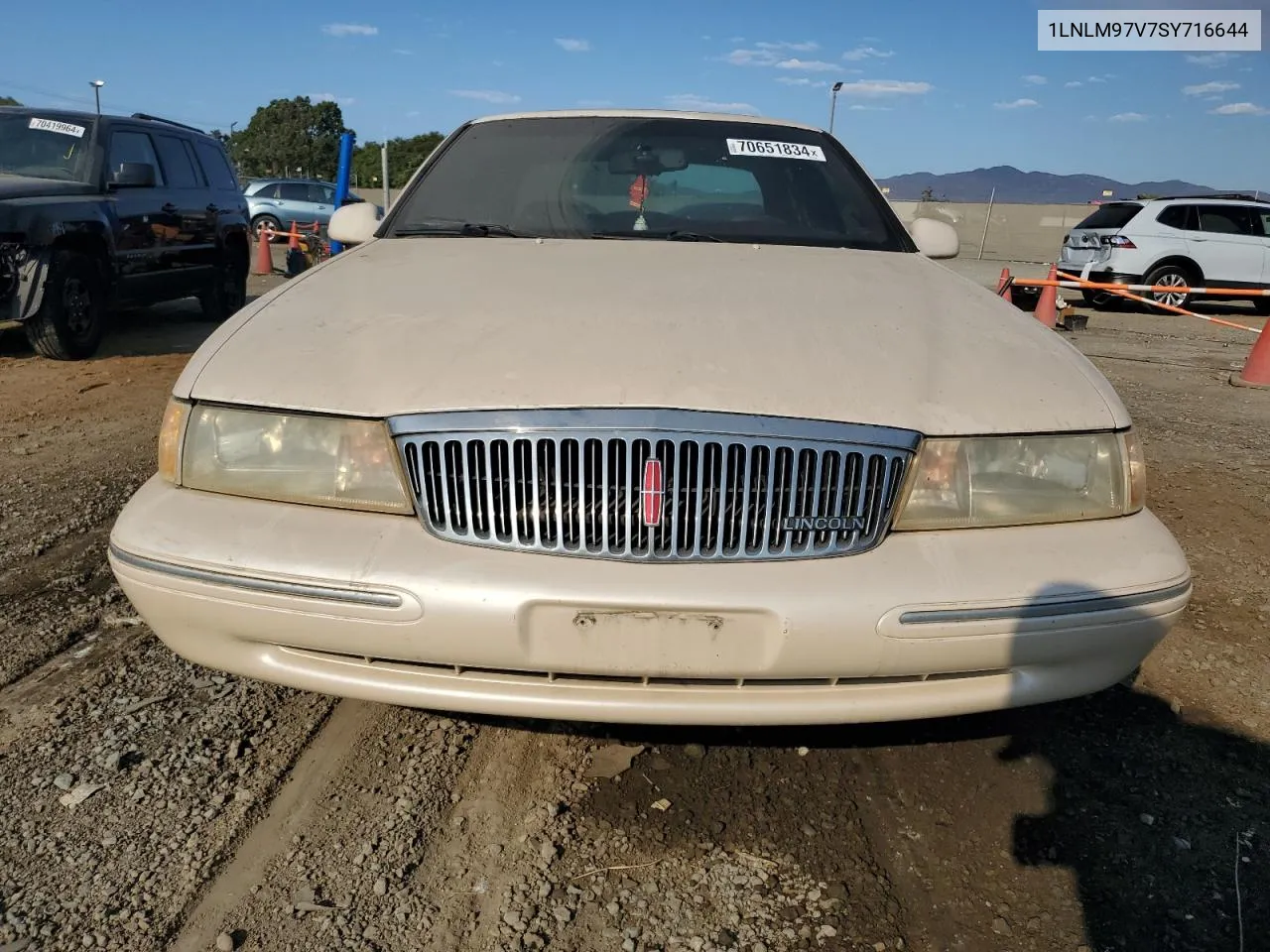 1995 Lincoln Continental VIN: 1LNLM97V7SY716644 Lot: 70651834