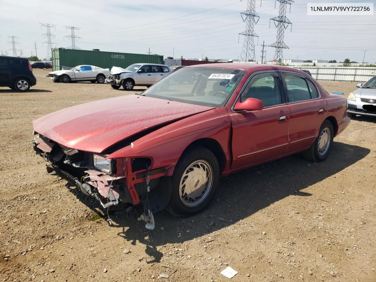 1LNLM97V9VY722756 1997 Lincoln Continental